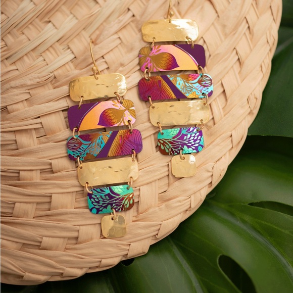 Holly Yashi Jewelry - Holly Yashi Lana Talisman Earrings- Amber Wave